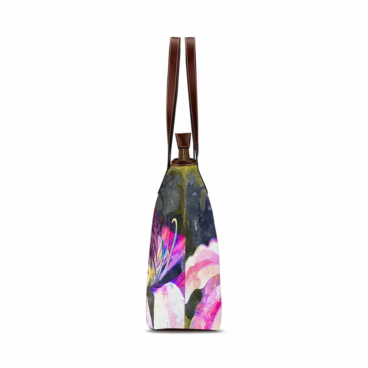 Classic Fabric handbag, watercolor floral, design 56