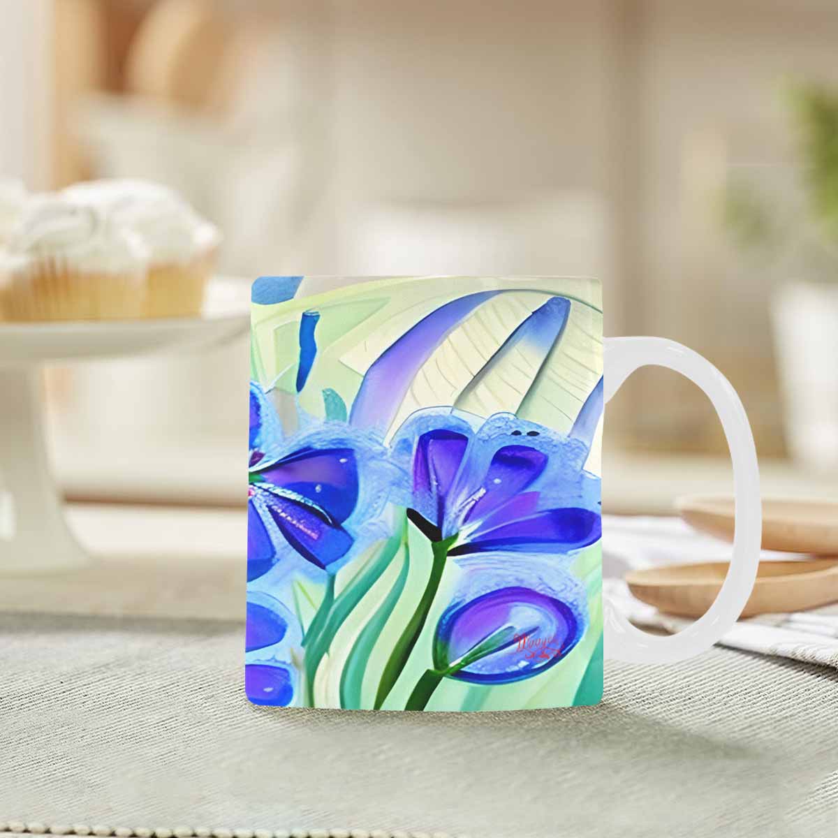Quality Mug, coffee mug, tea cup, Bright florals, Set 1, Design 53
