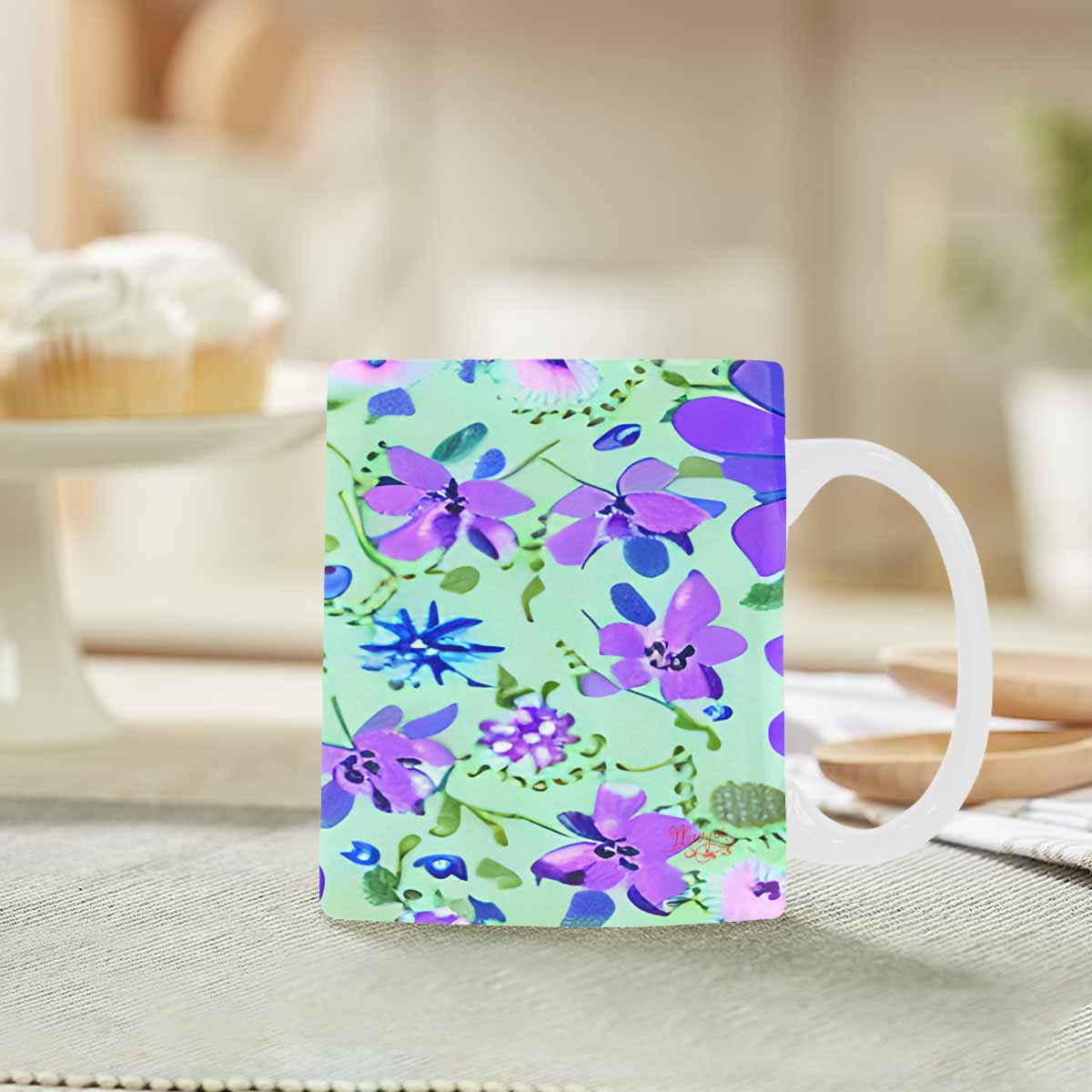 Quality Mug, coffee mug, tea cup, Bright florals, Set 1, Design 121