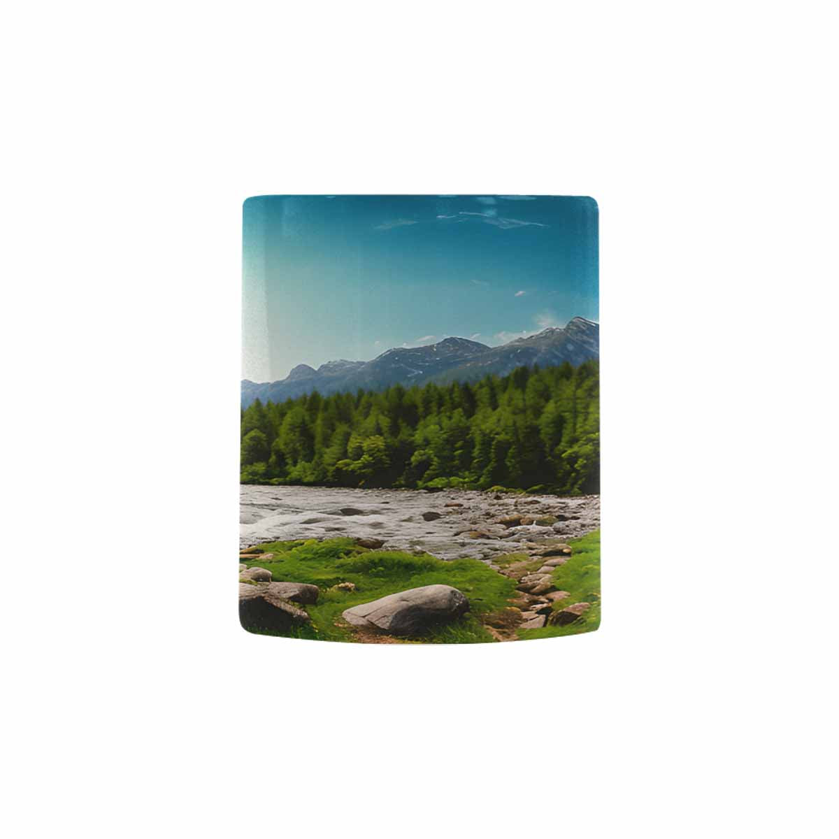 Rivers & Mountains Landscape mugs, set 1 design 5