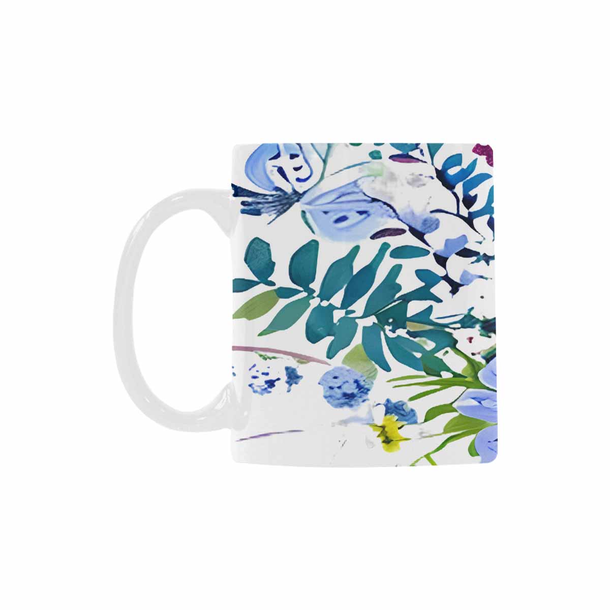 USA made Quality Mug, coffee mug, tea cup, Bright florals, Set 1A, Design 31