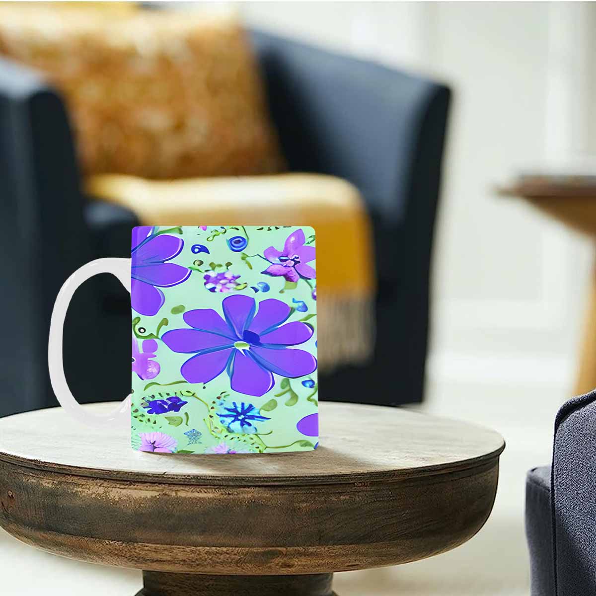 Quality Mug, coffee mug, tea cup, Bright florals, Set 1, Design 121