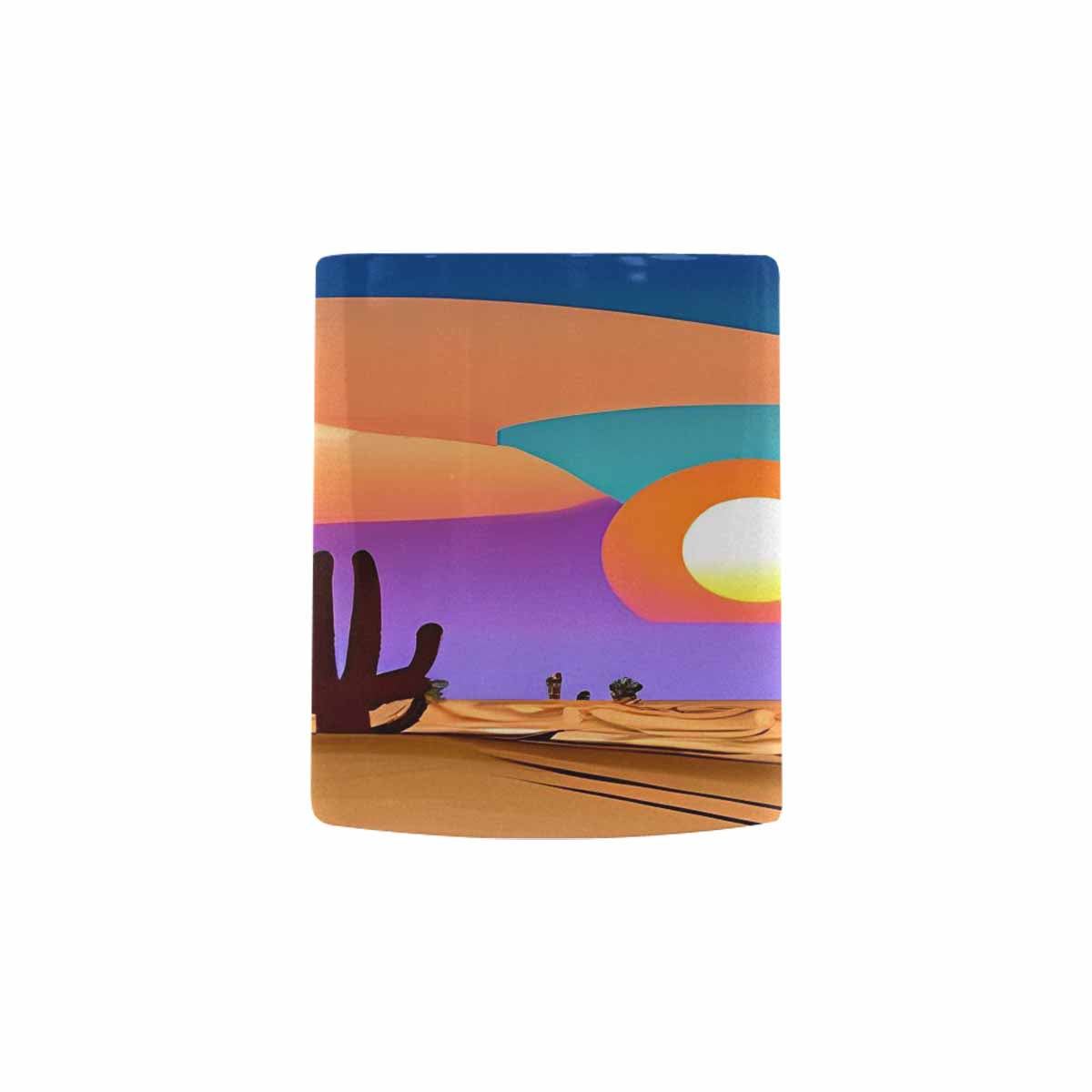 Coffee Mug, tea cup, desert scene, design 73