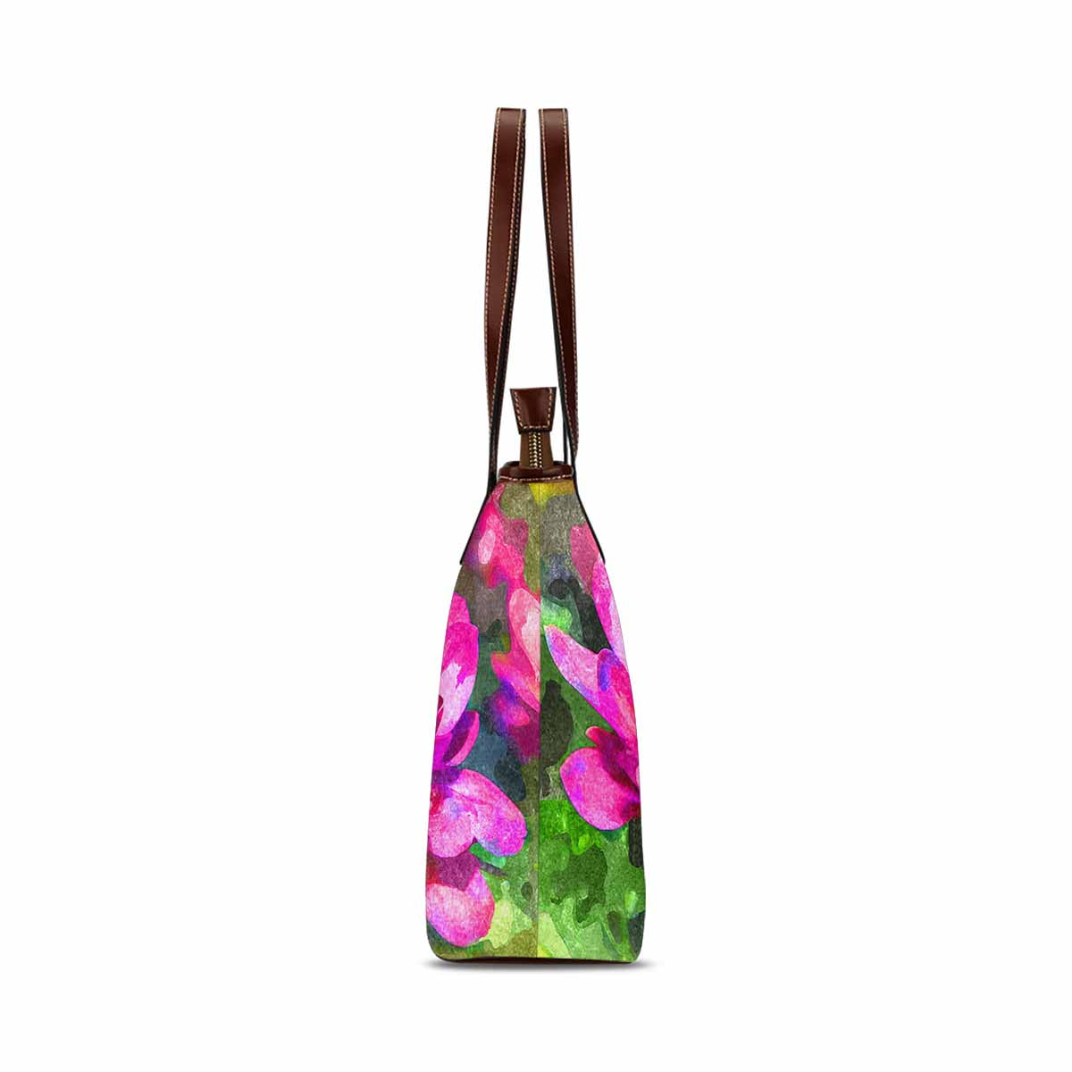 Classic Fabric handbag, watercolor floral, design 50