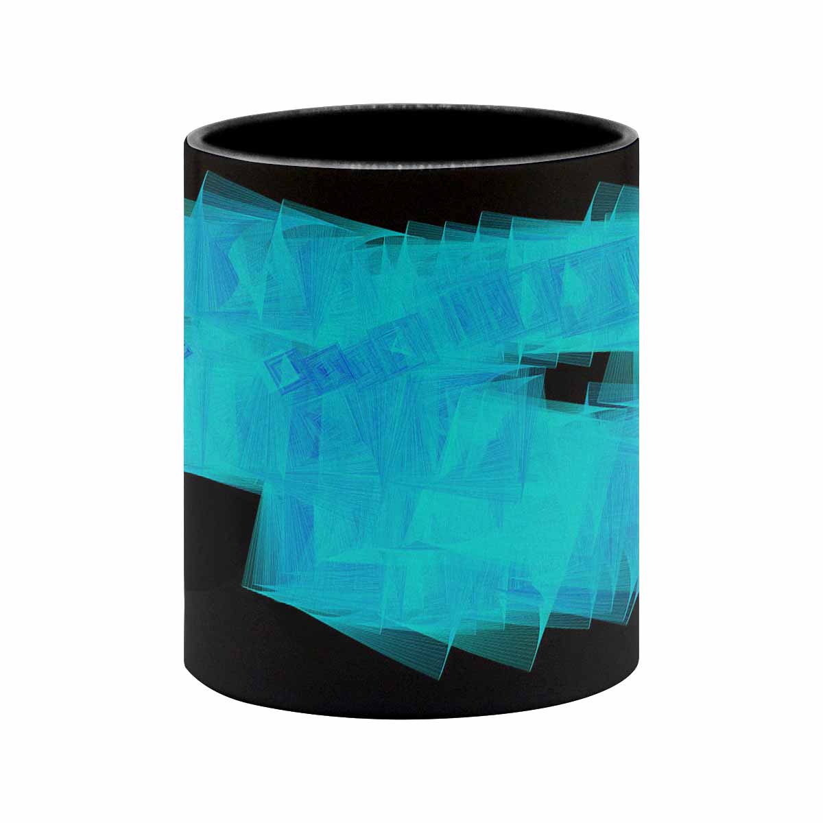 Coffee Mug, tea cup, black core, abstract, design 140