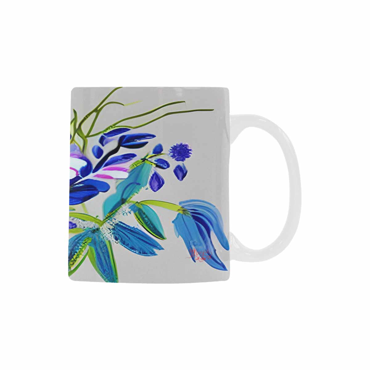 Quality Mug, coffee mug, tea cup, Bright florals, Set 1, Design 40