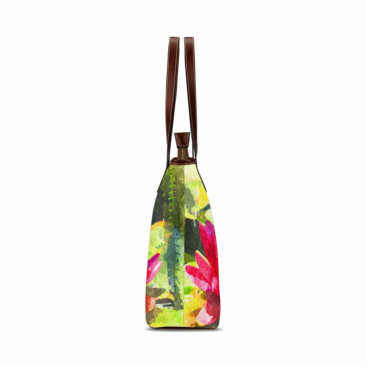 Classic Fabric handbag, watercolor floral, design 282