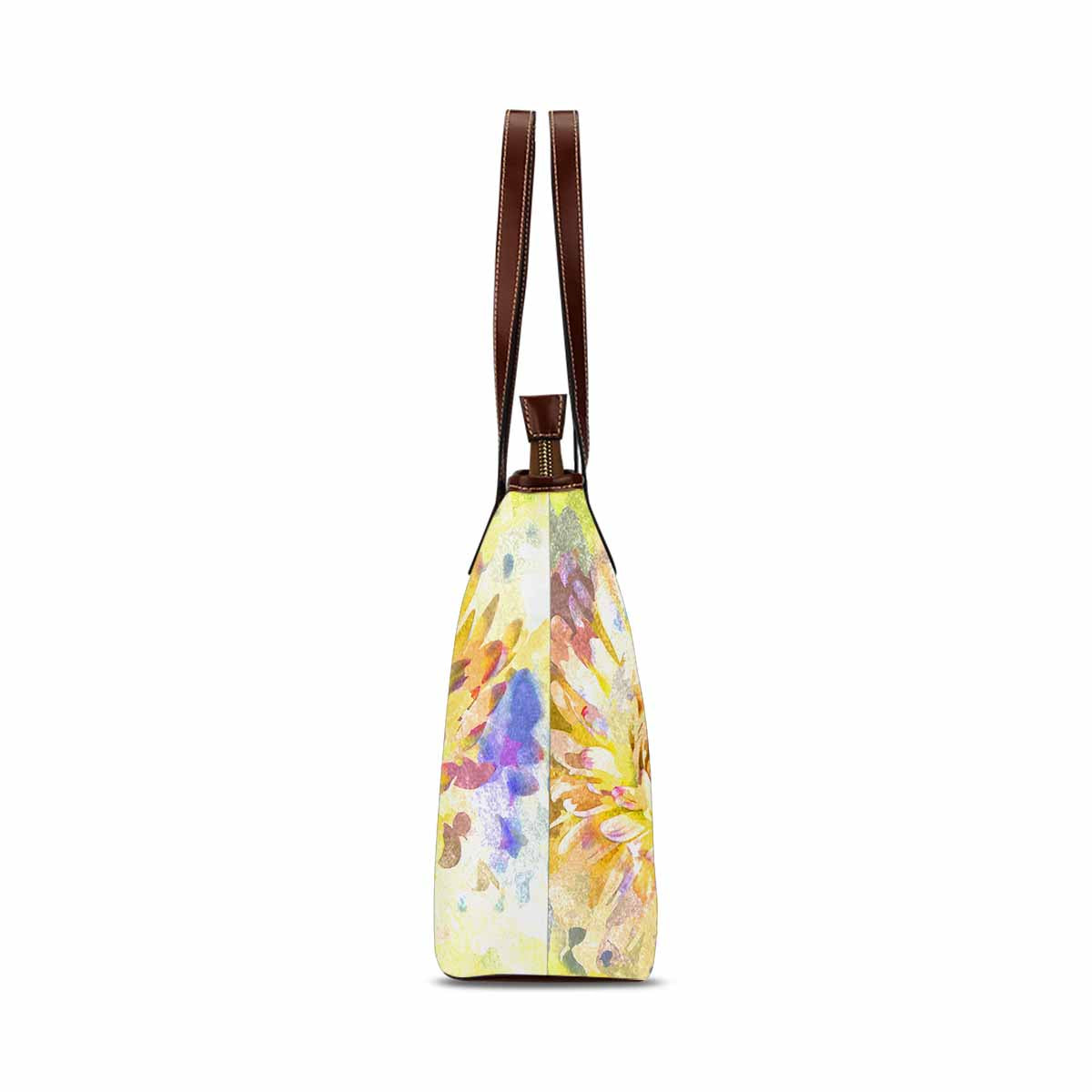 Classic Fabric handbag, watercolor floral, design 51