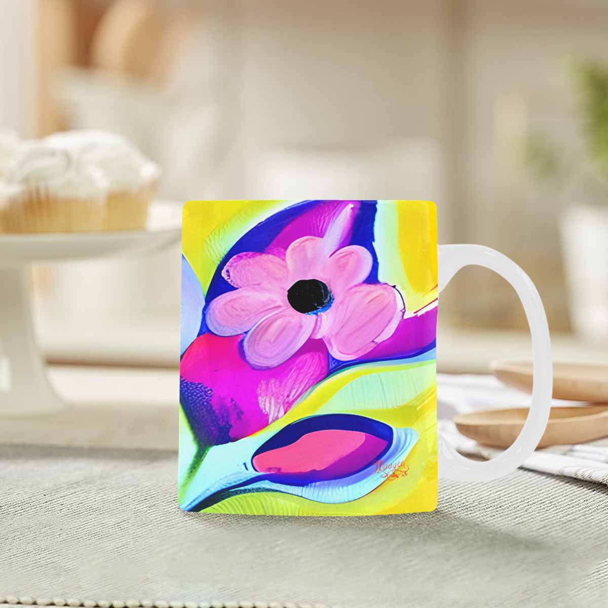 Quality Mug, coffee mug, tea cup, Bright florals, Set 1, Design 69