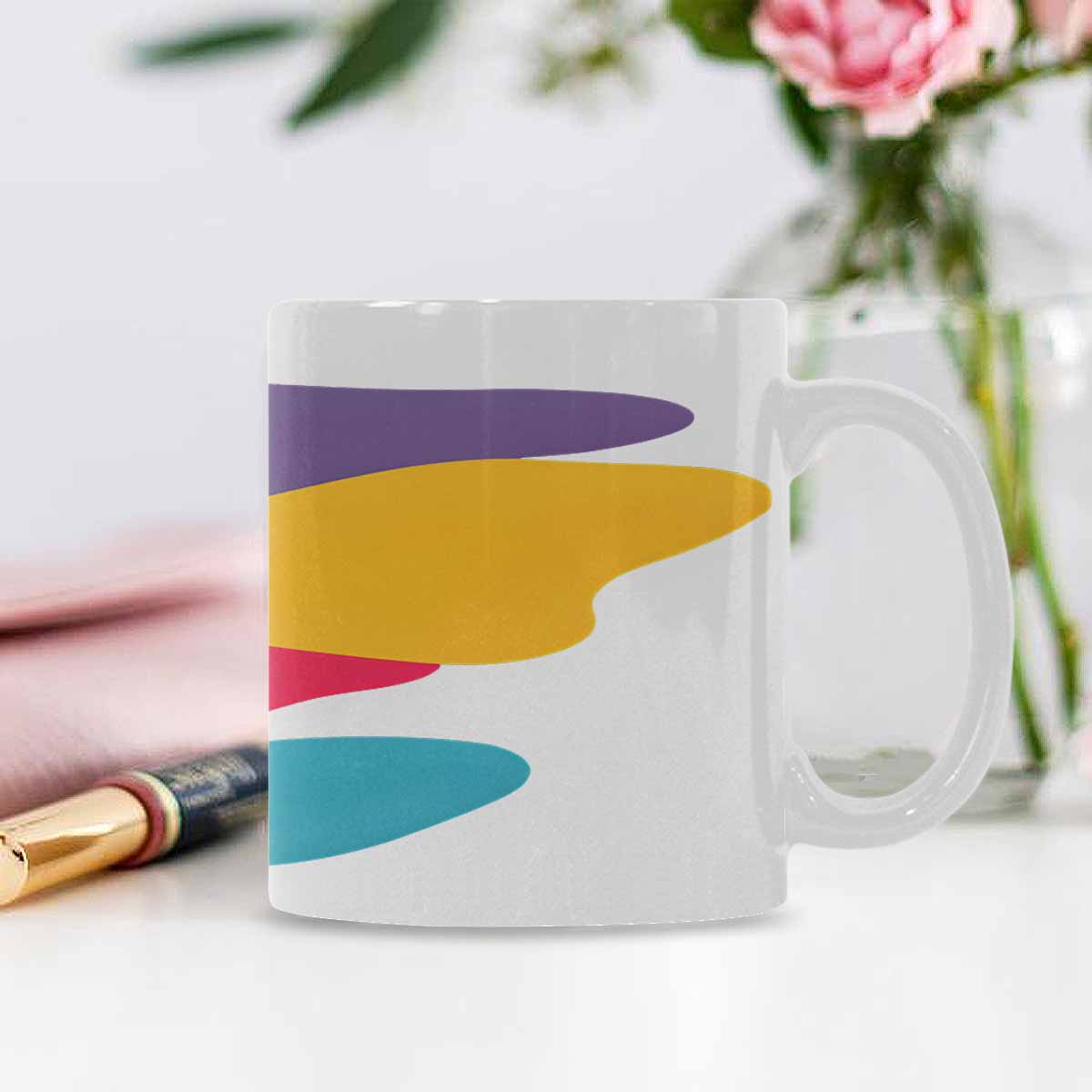 Quality Mug, coffee mug, tea cup, Bold Abstract, Set 1, design 10