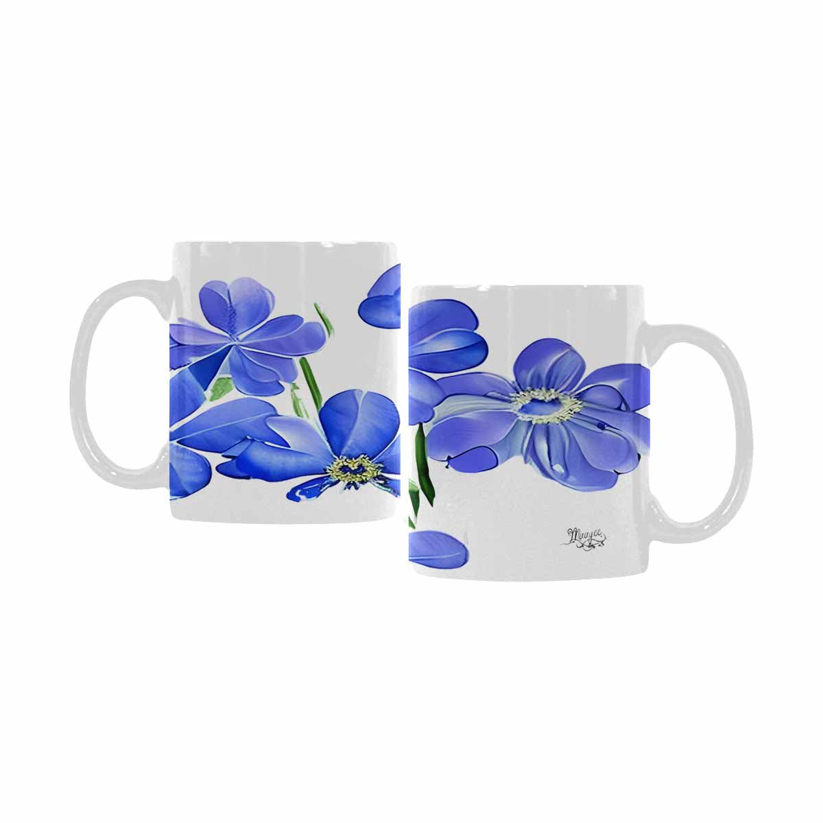 Quality Mug, coffee mug, tea cup, Bright florals, Set 1A, Design 86