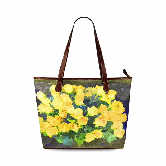 Classic Fabric handbag, watercolor floral, design 68