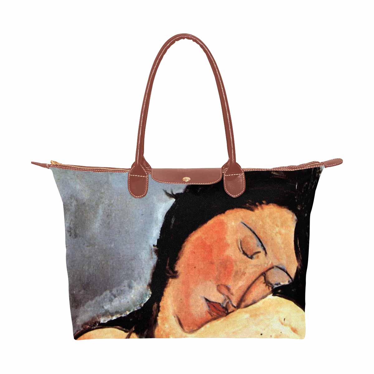 Classic handbag, Modigliani design, choice of 2 colors, Nude female