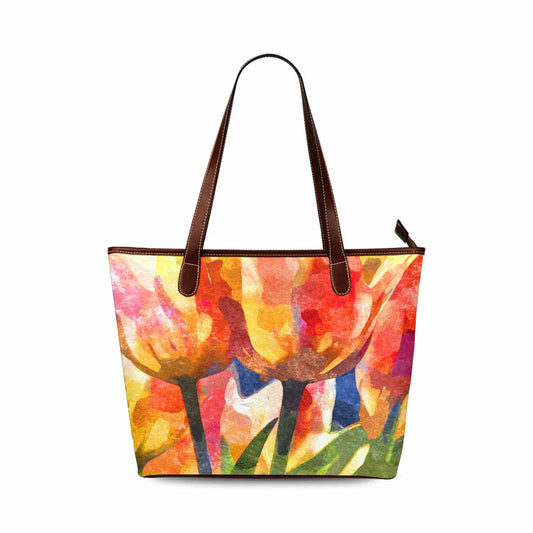 Classic Fabric handbag, watercolor floral, design 249