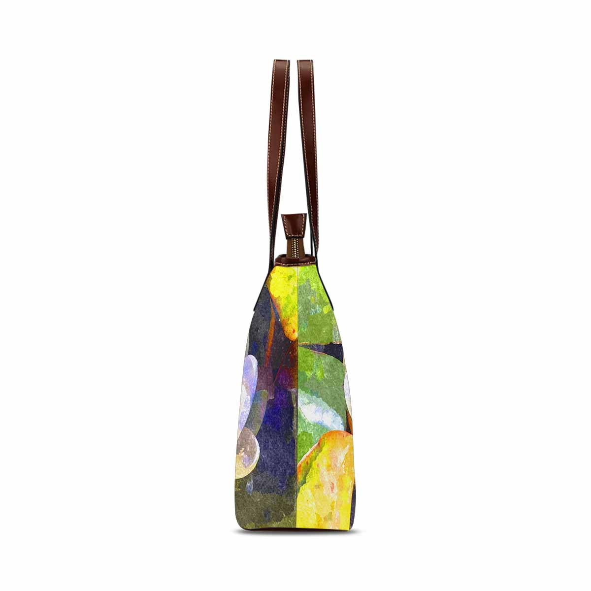 Classic Fabric handbag, watercolor floral, design 197