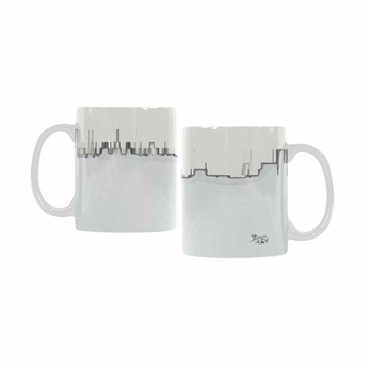 Quality Mug, coffee mug, tea cup, B & W Abstract, Set 1, design 142