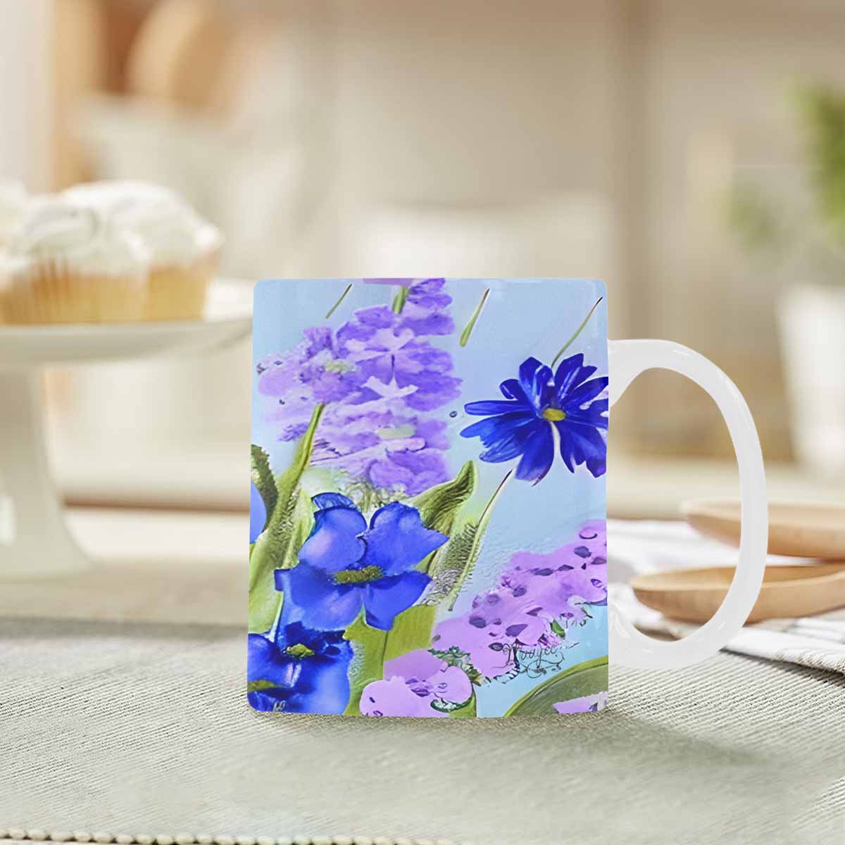 Quality Mug, coffee mug, tea cup, Bright florals, Set 1, Design 96
