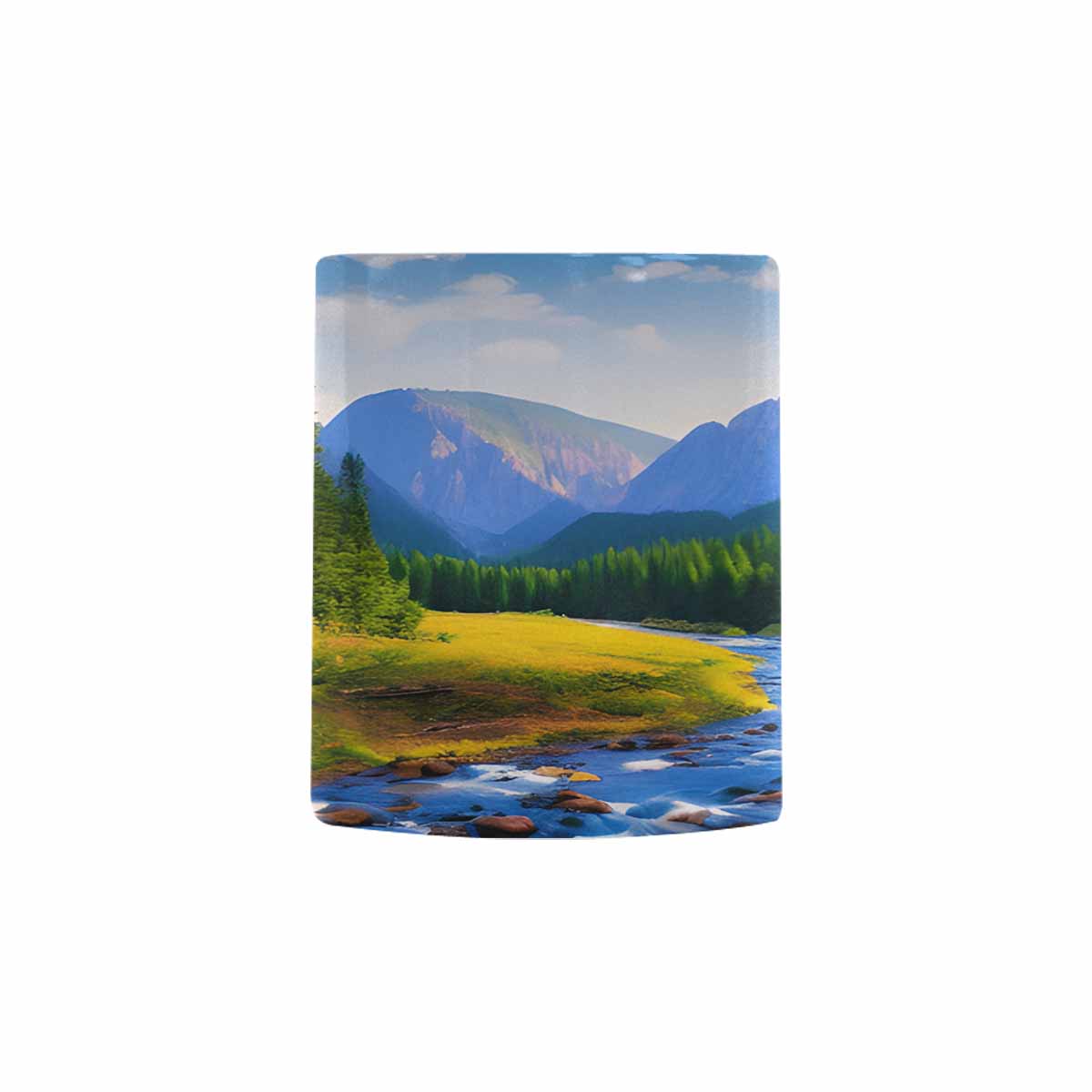 Rivers & Mountains Landscape mugs, set 1 design 19