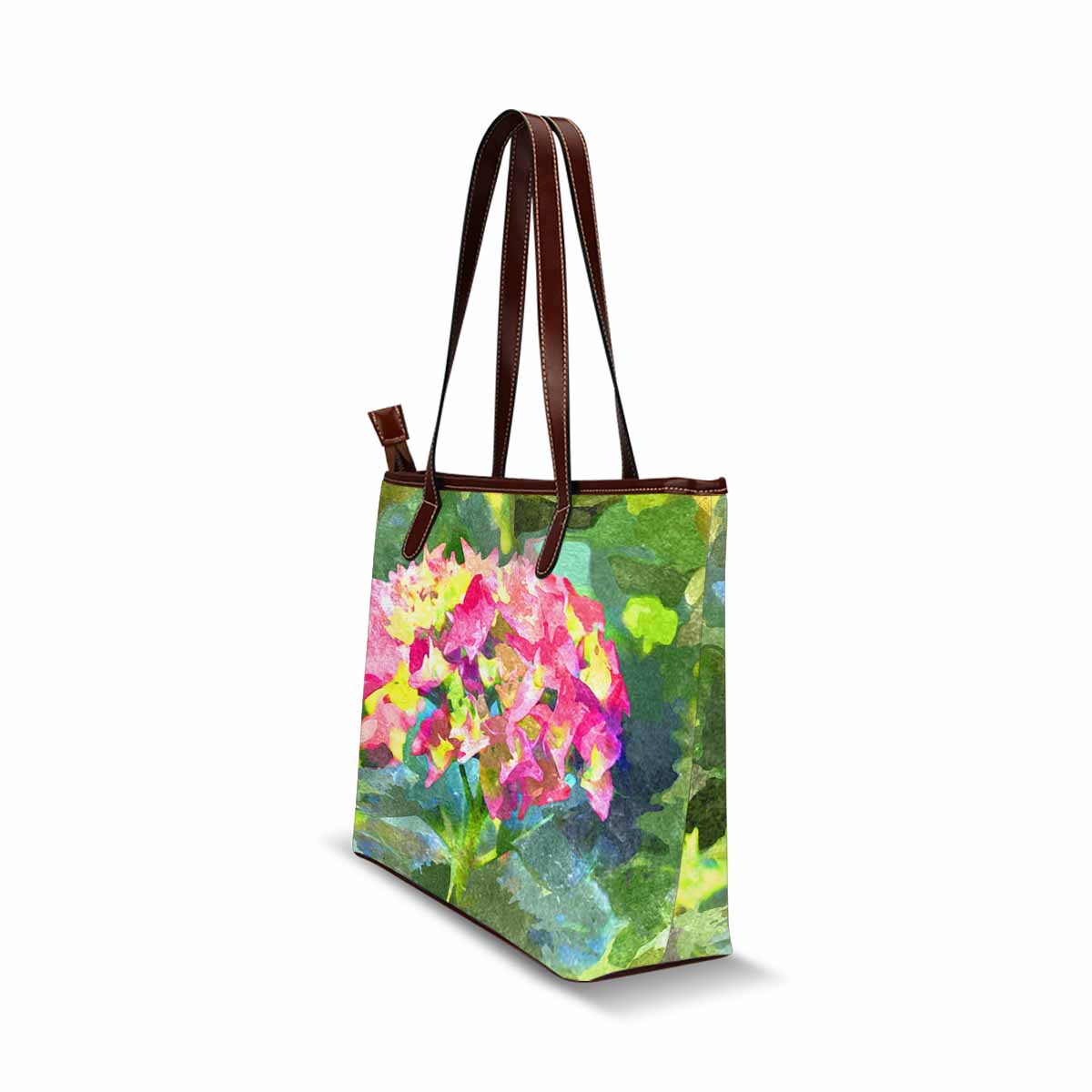 Classic Fabric handbag, watercolor floral, design 92