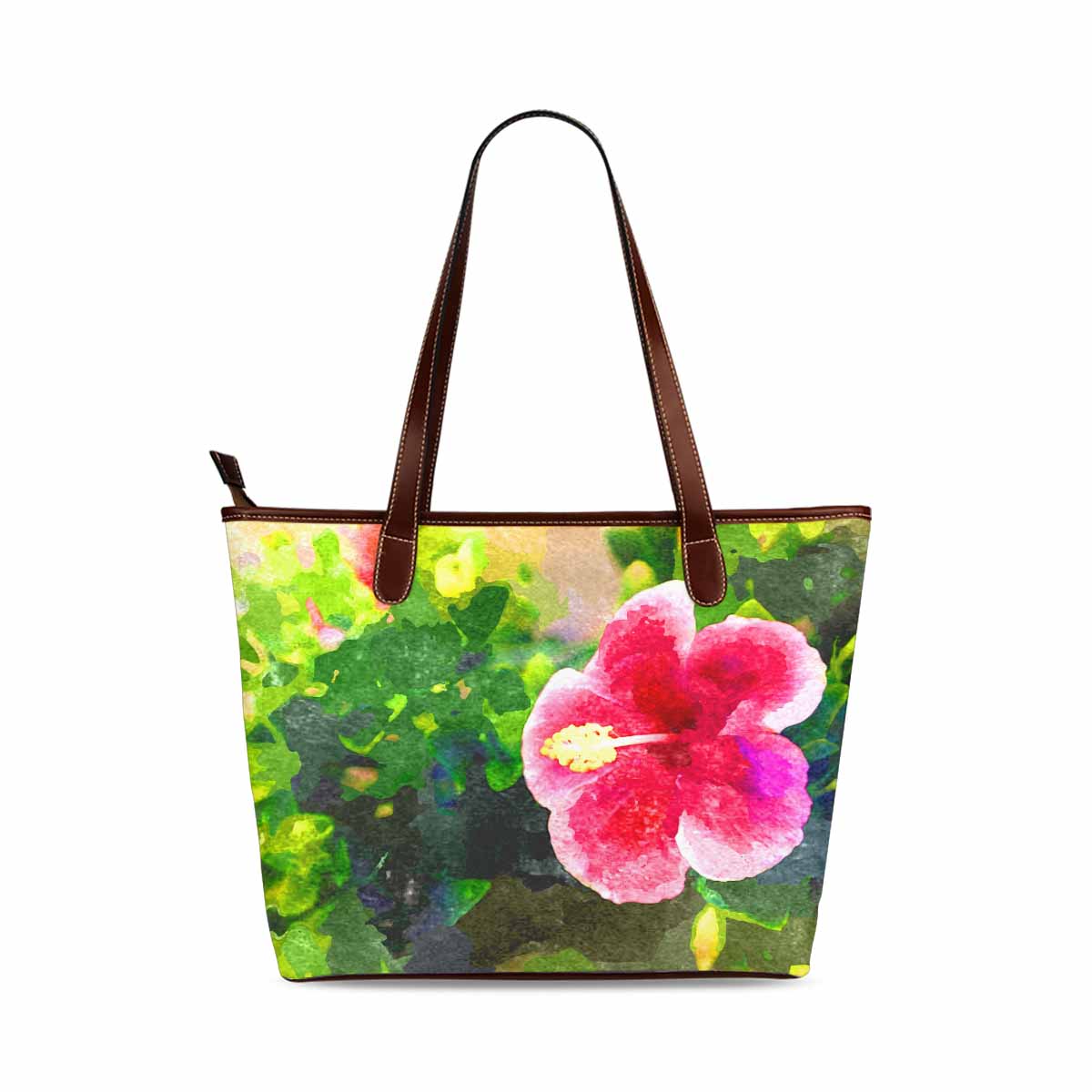 Classic Fabric handbag, watercolor floral, design 120