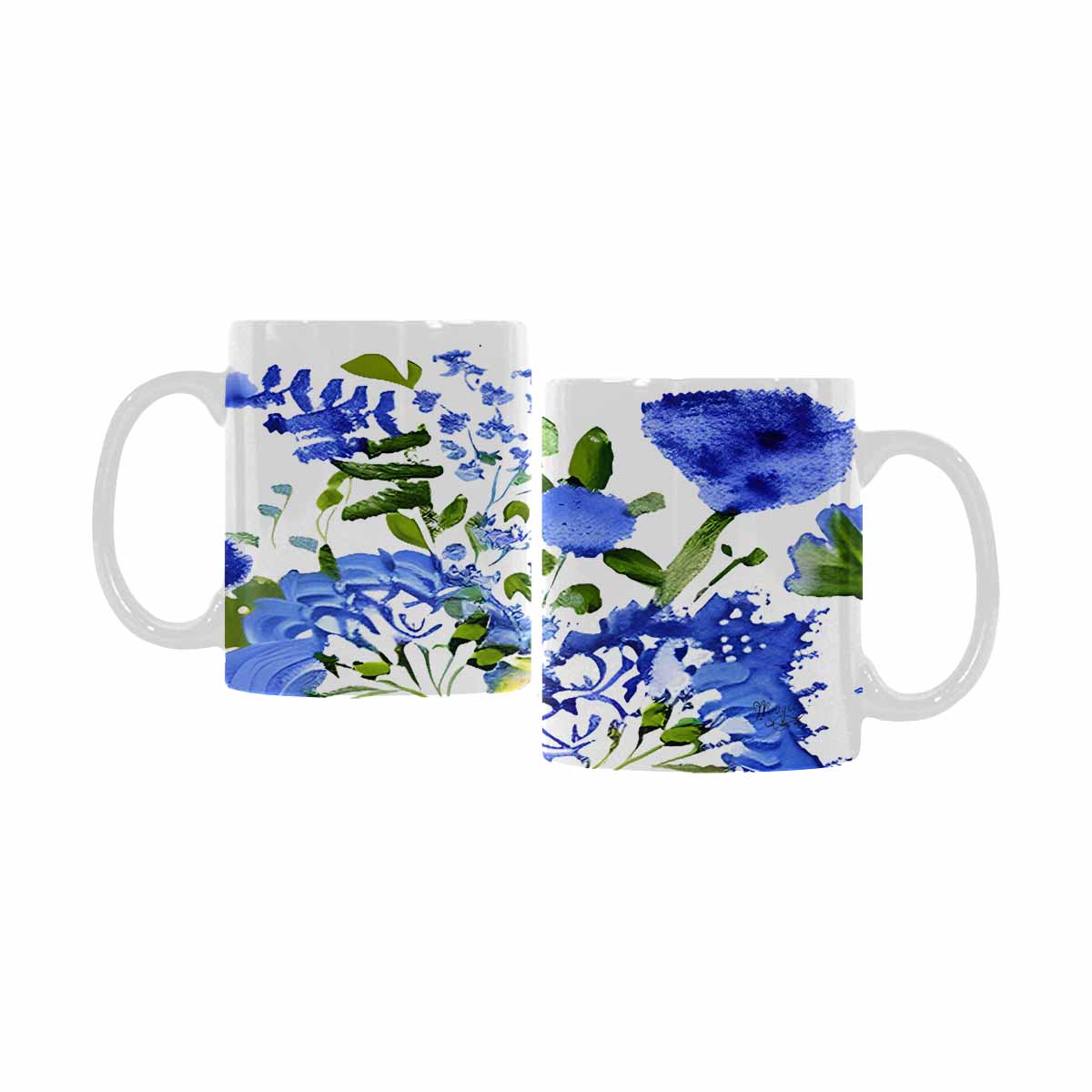 Quality Mug, coffee mug, tea cup, Bright florals, Set 1A, Design 24