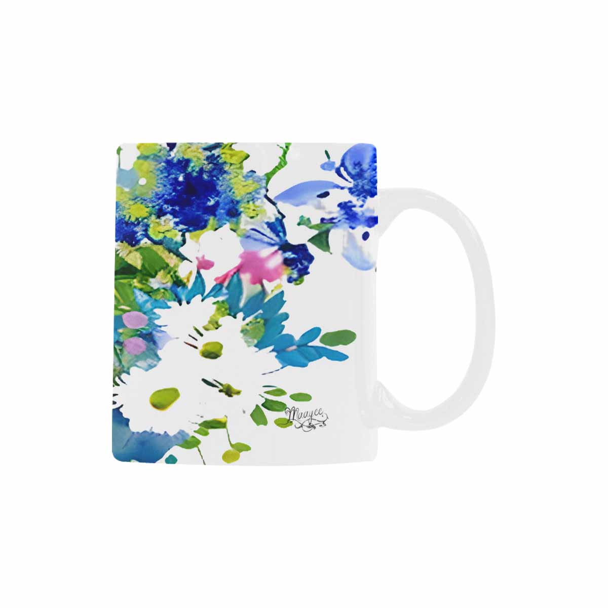 USA made Quality Mug, coffee mug, tea cup, Bright florals, Set 1A, Design 31