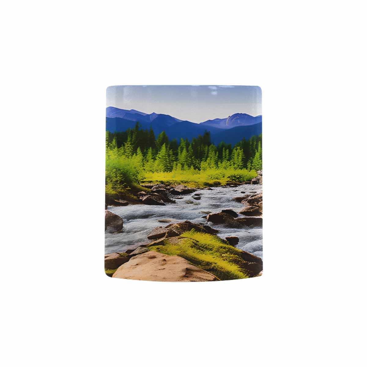 Rivers & Mountains Landscape mugs, set 1 design 2