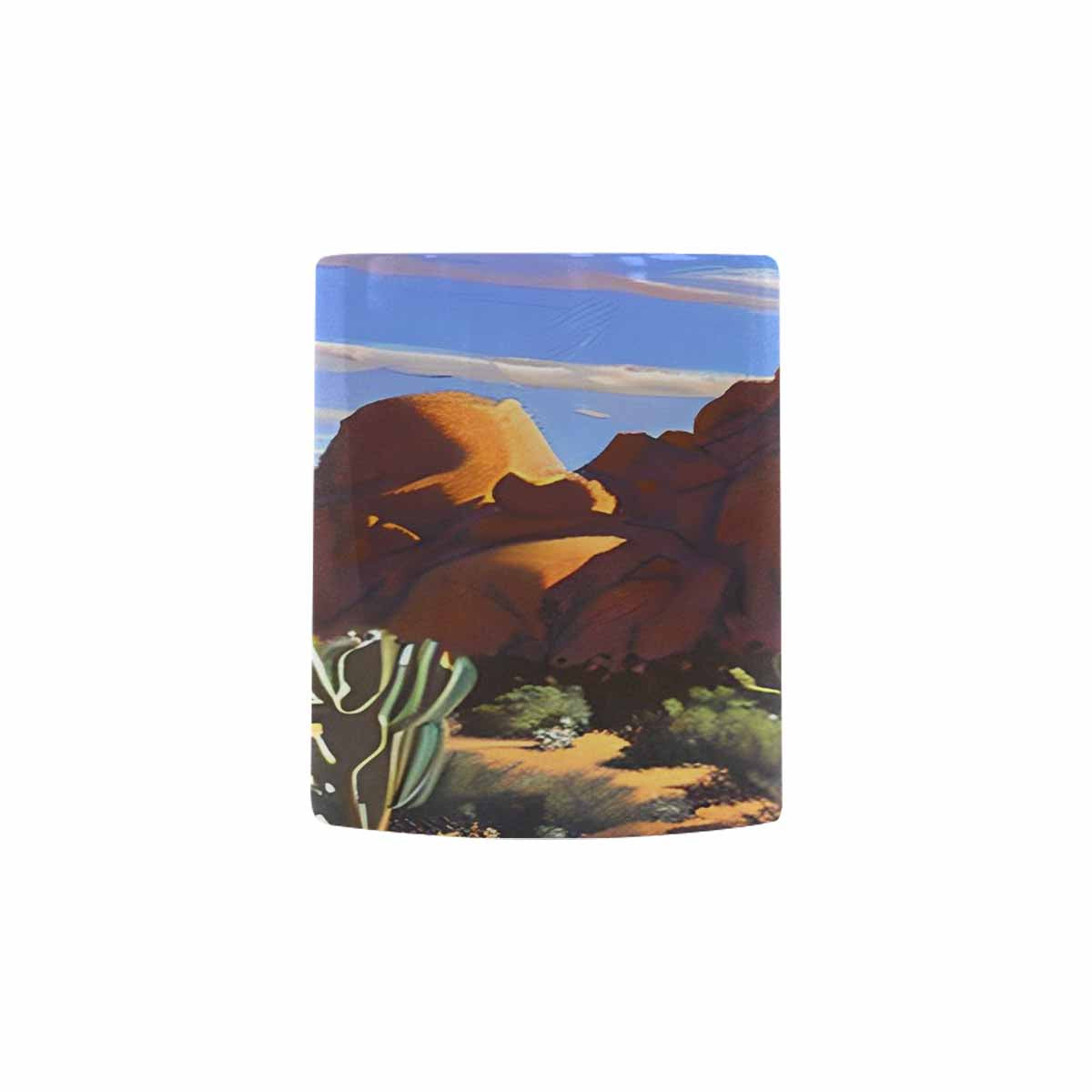 Coffee Mug, tea cup, desert scene, design 18