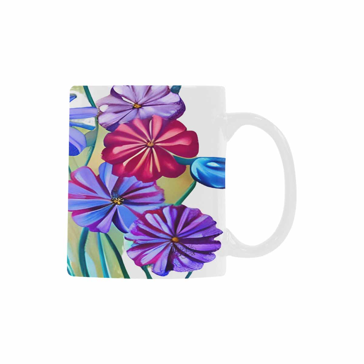 Quality Mug, coffee mug, tea cup, Bright florals, Set 1A, Design 41