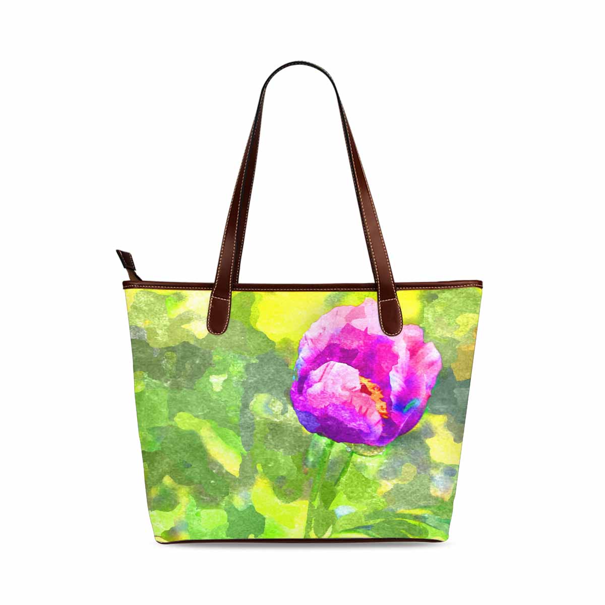 Classic Fabric handbag, watercolor floral, design 170