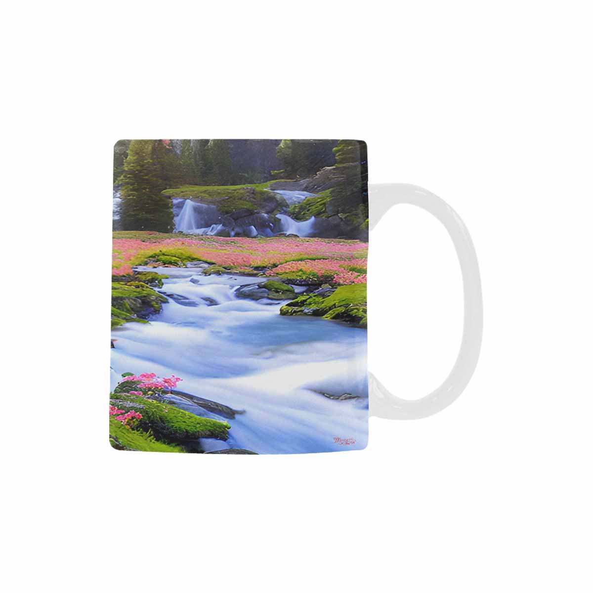 Rivers & Mountains Landscape mugs, set 1 design 14