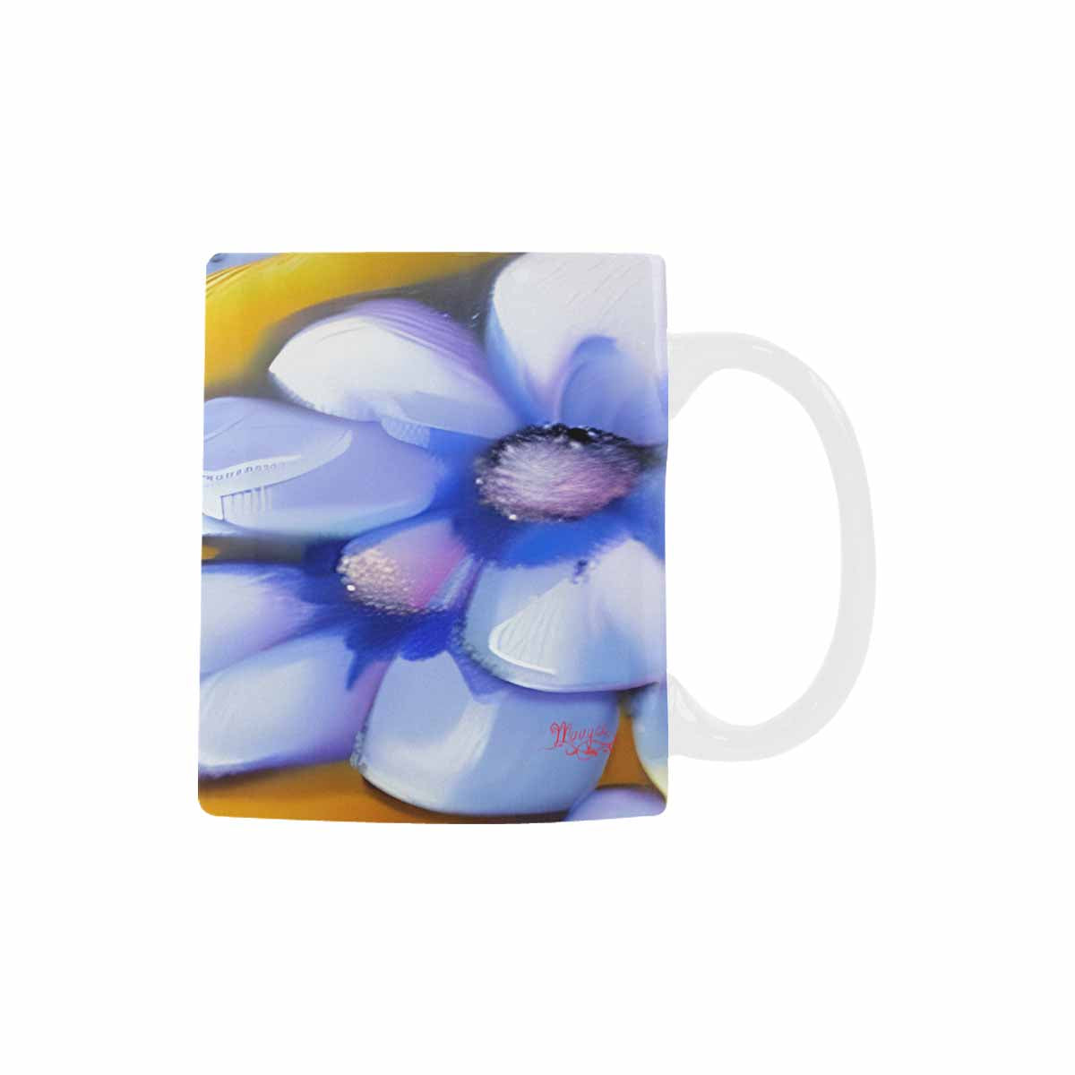 USA made Quality Mug, coffee mug, tea cup, Bright florals, Set 1, Design 169