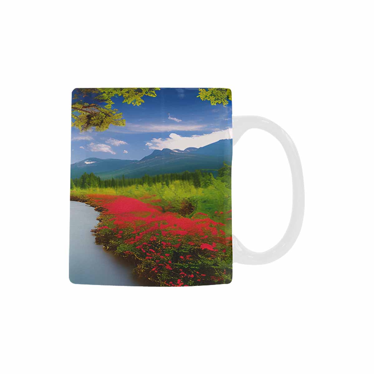 Rivers & Mountains Landscape mugs, set 1 design 10