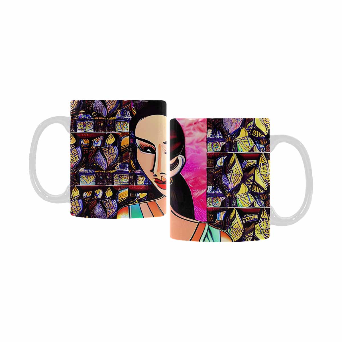 Quality Mug, coffee mug, tea cup, Asian Faces, Design 10