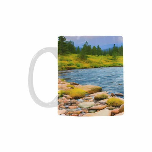 Rivers & Mountains Landscape mugs, set 1 design 7