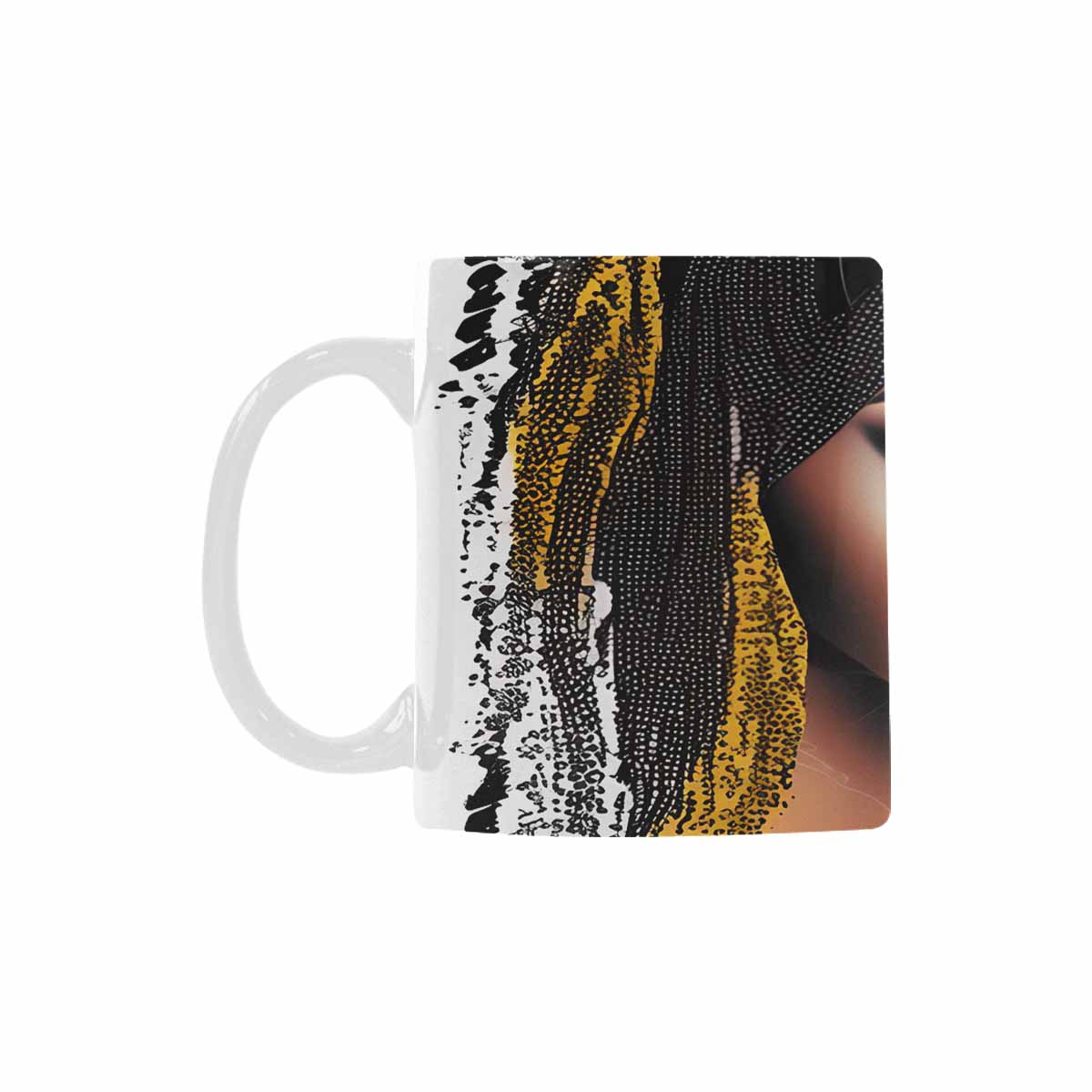 Quality Mug, coffee mug, tea cup, Black Faces, Set 1, design 8