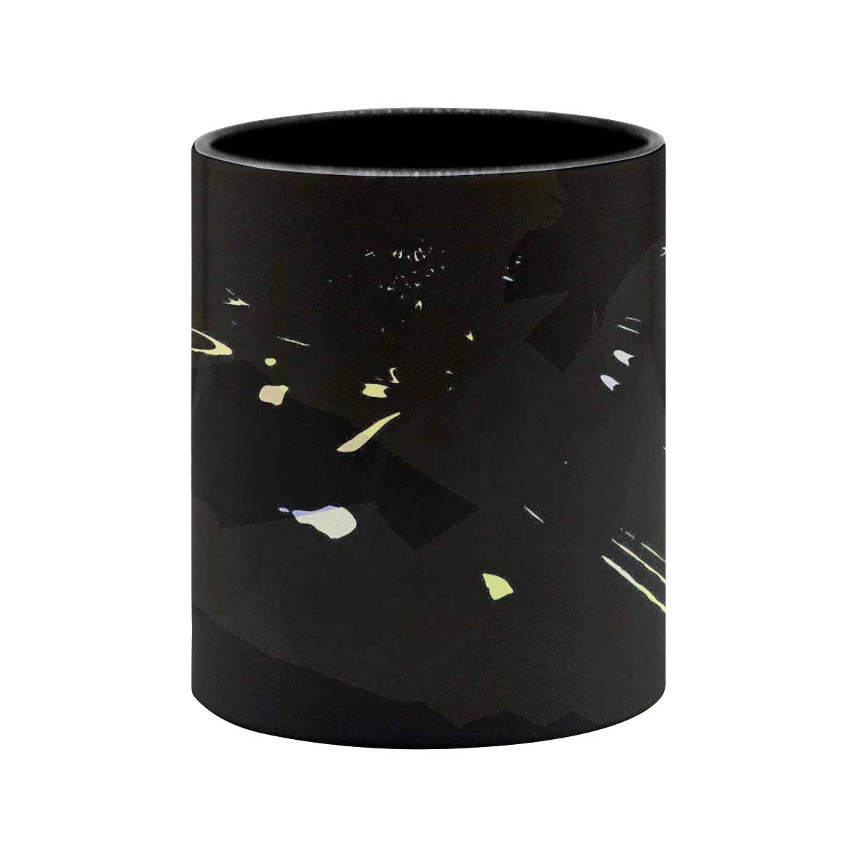 Coffee Mug, tea cup, black core, abstract, design 73