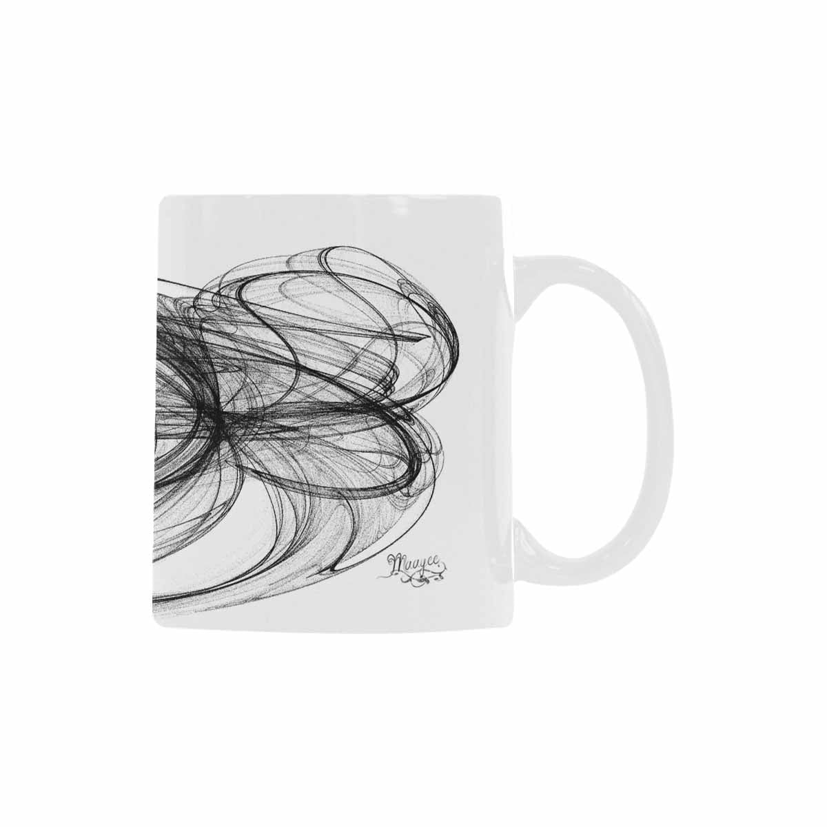 Quality Mug, coffee mug, tea cup, B & W Abstract, Set 1, design 133