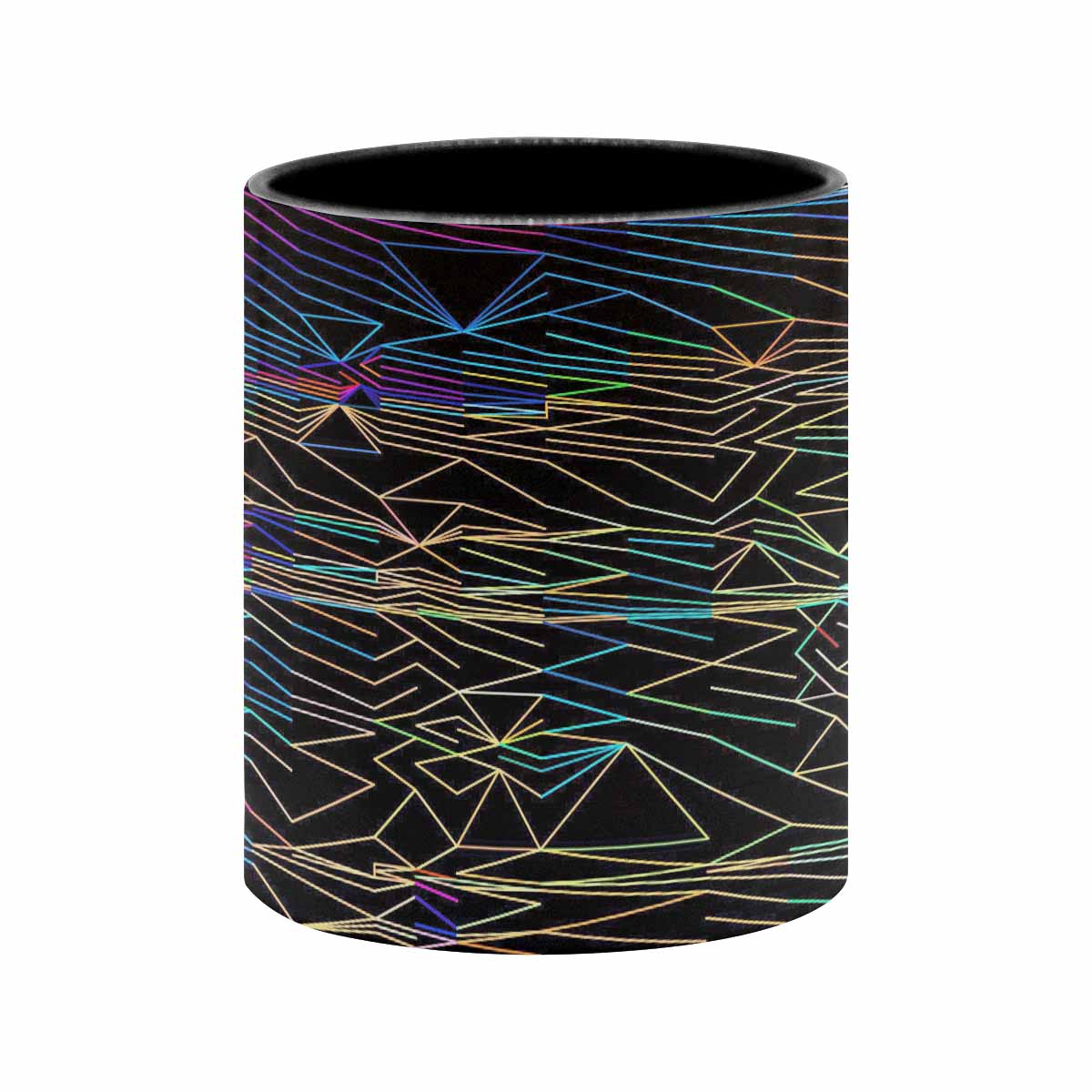 Coffee Mug, tea cup, black core, abstract, design 89