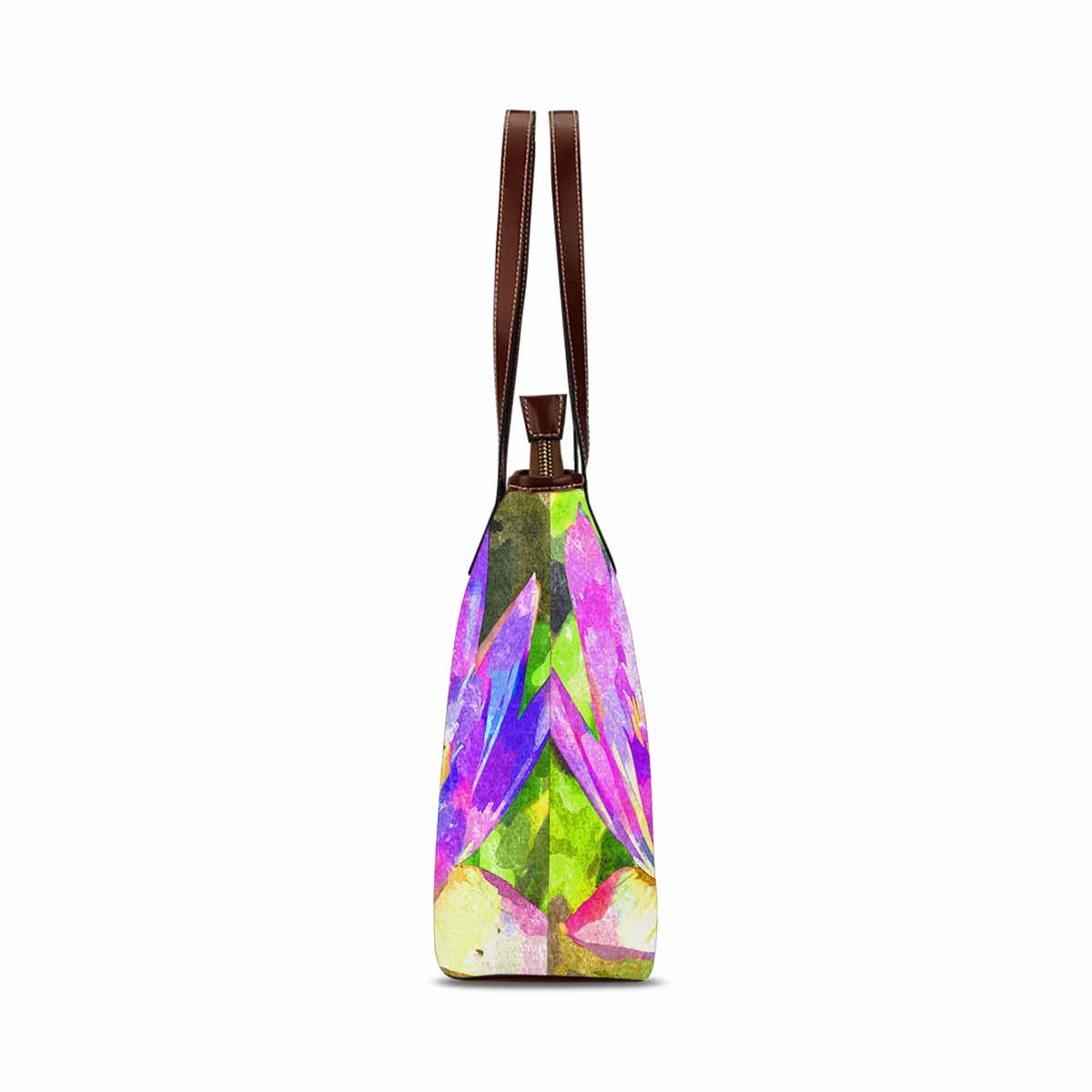 Classic Fabric handbag, watercolor floral, design 278