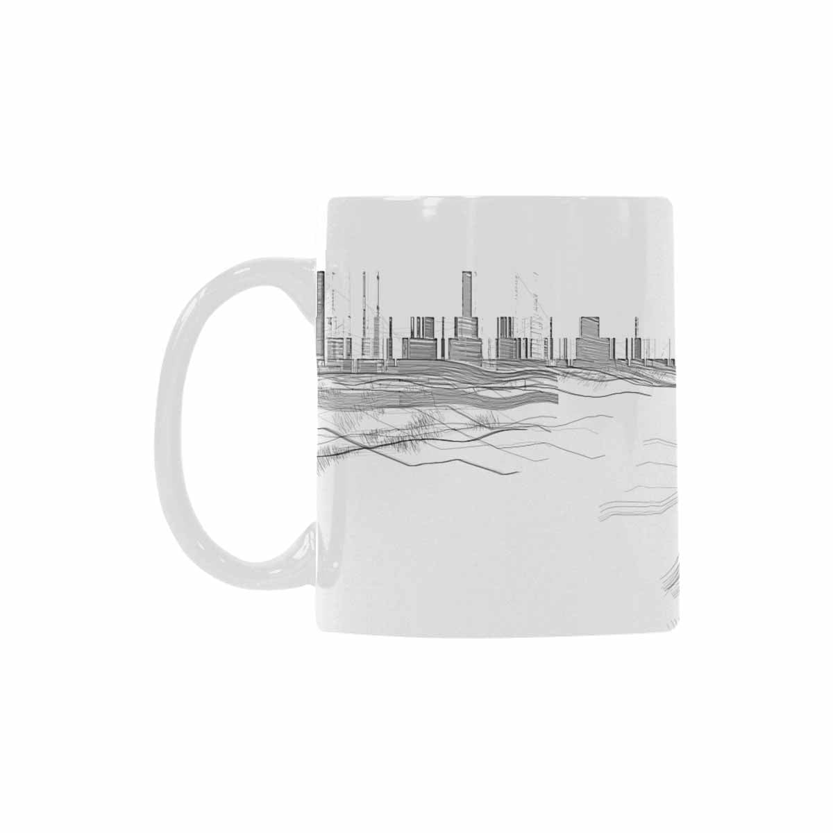 Quality Mug, coffee mug, tea cup, B & W Abstract, Set 1, design 163