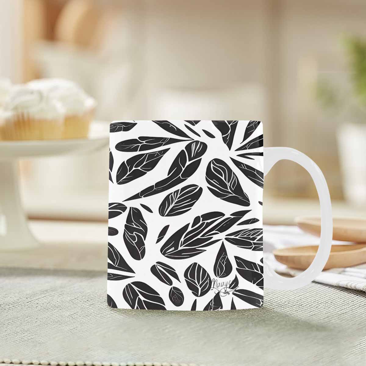 Quality Mug, coffee mug, tea cup, B & W Abstract, Set 1, design 17