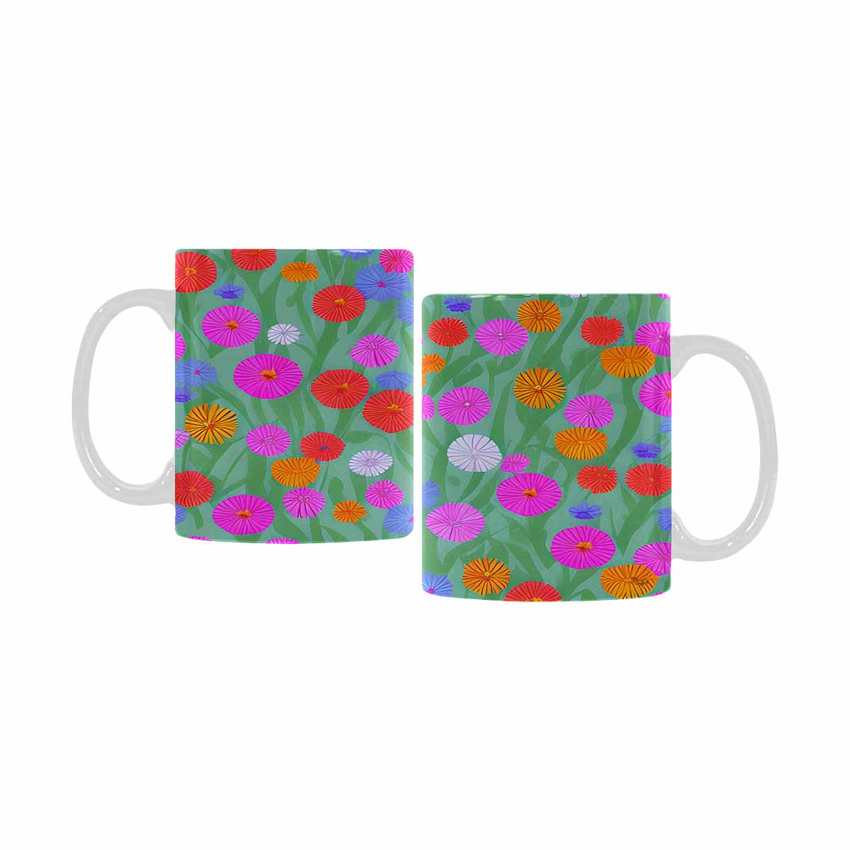 Quality Mug, coffee mug, tea cup, Set 1, Mixed Floral design 8