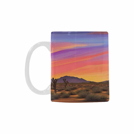 Coffee Mug, tea cup, desert scene, design 1