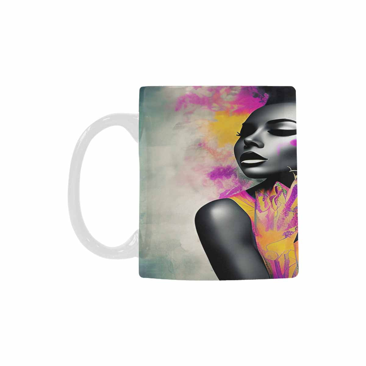 Quality Mug, coffee mug, tea cup, Black Faces, Set 1, design 61