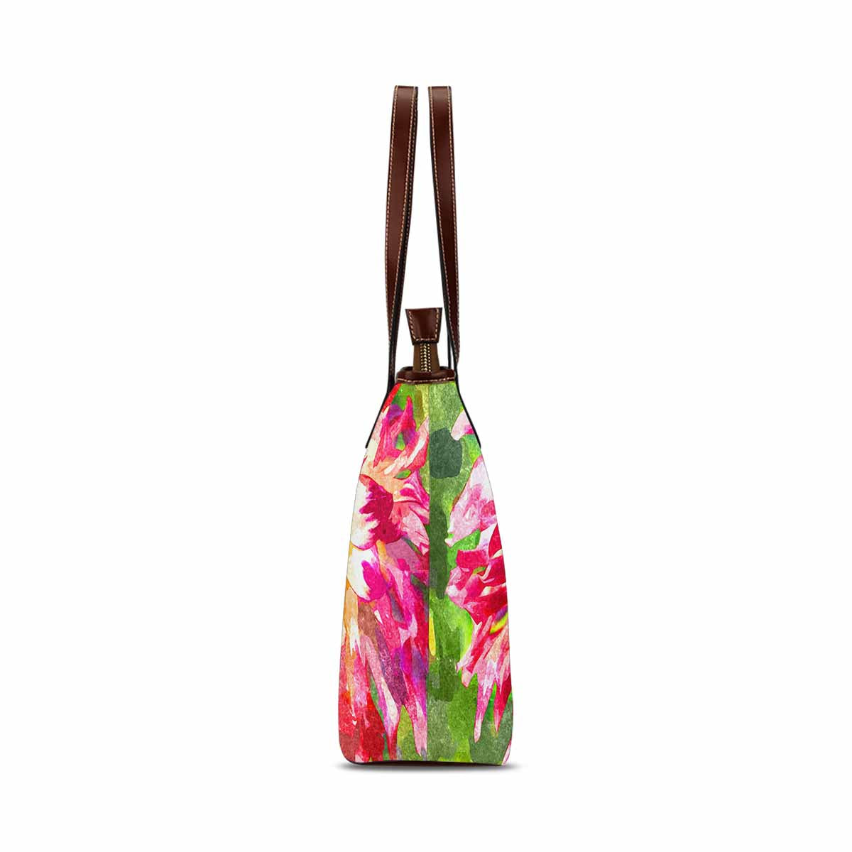Classic Fabric handbag, watercolor floral, design 2