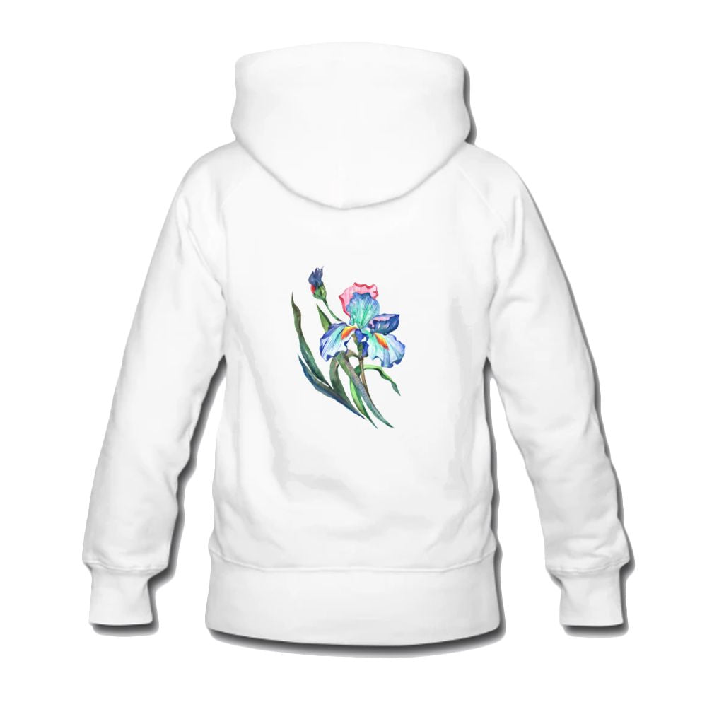 Women's Hoodie iris floral print