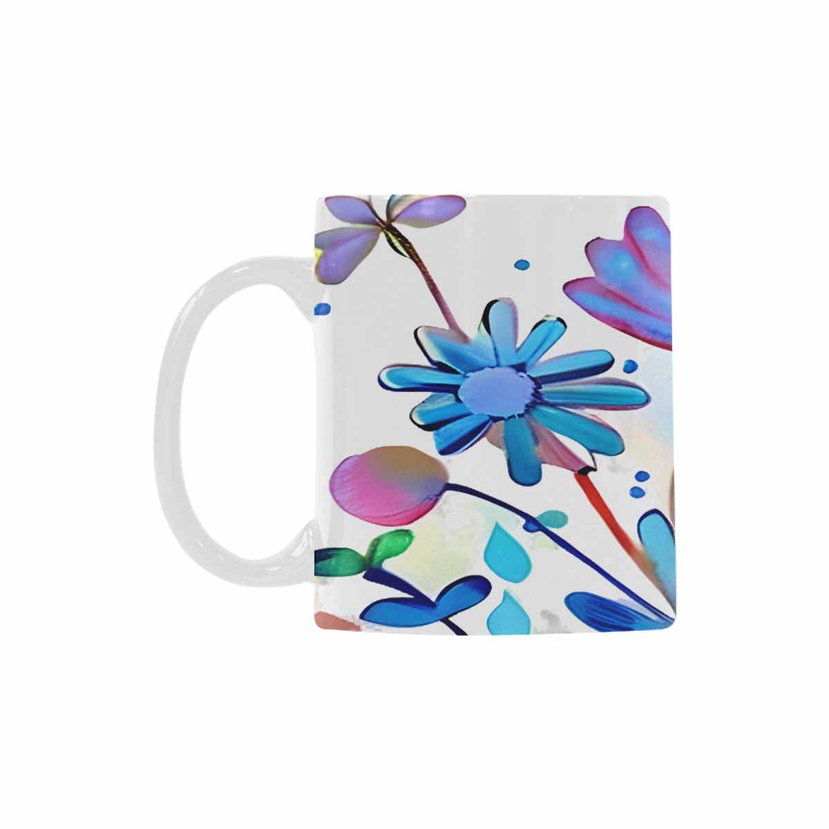 Quality Mug, coffee mug, tea cup, Bright florals, Set 1A, Design 51