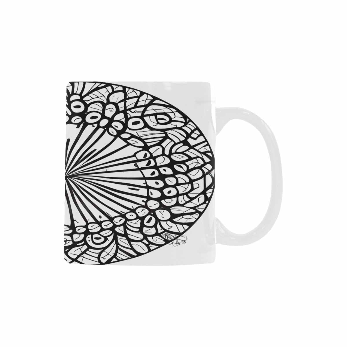 Quality Mug, coffee mug, tea cup, B & W Abstract, Set 1, design 29