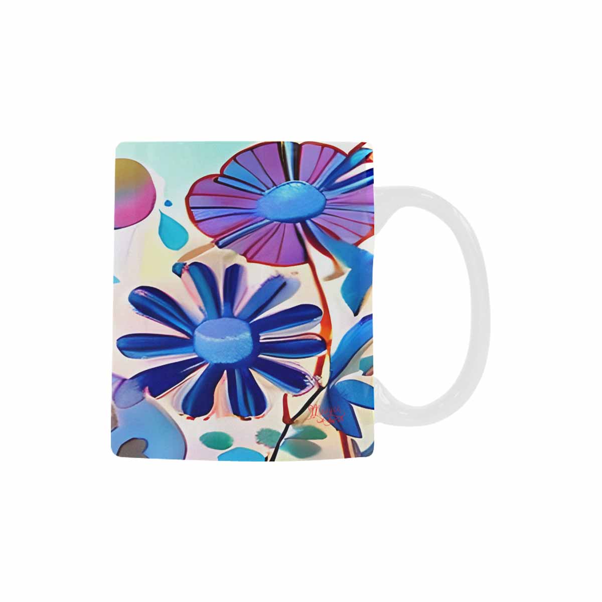 Quality Mug, coffee mug, tea cup, Bright florals, Set 1, Design 51